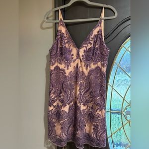 Free People purple sequin dress